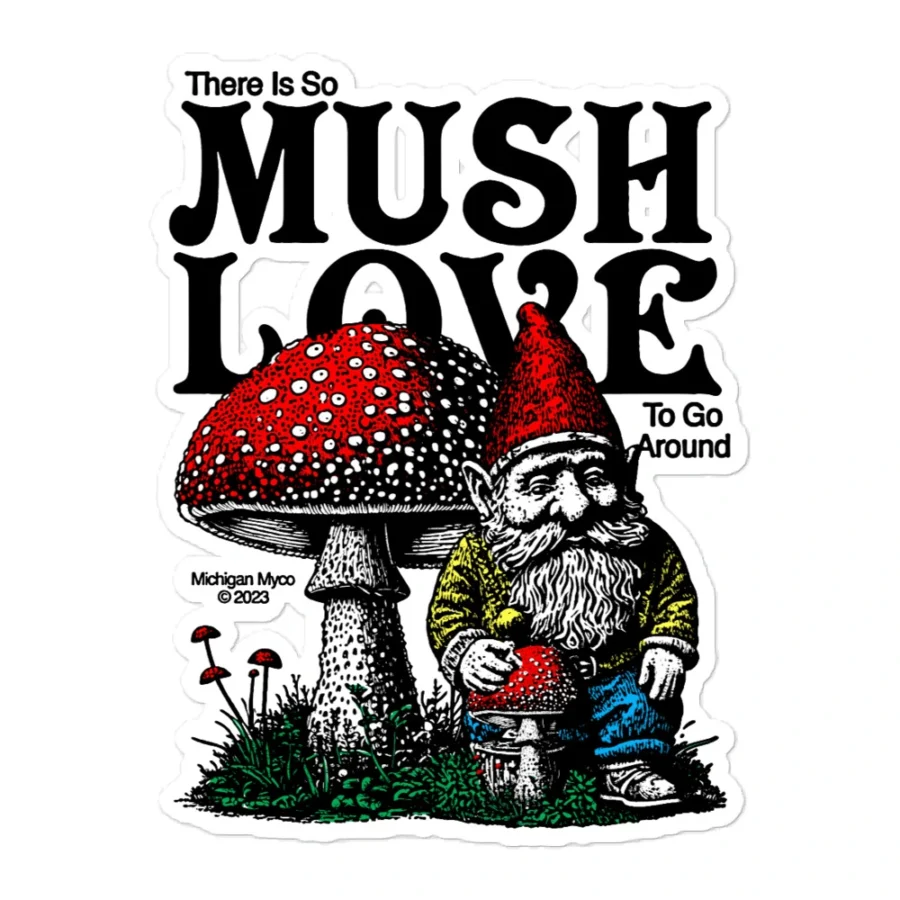 Mush Love Gnome Sticker